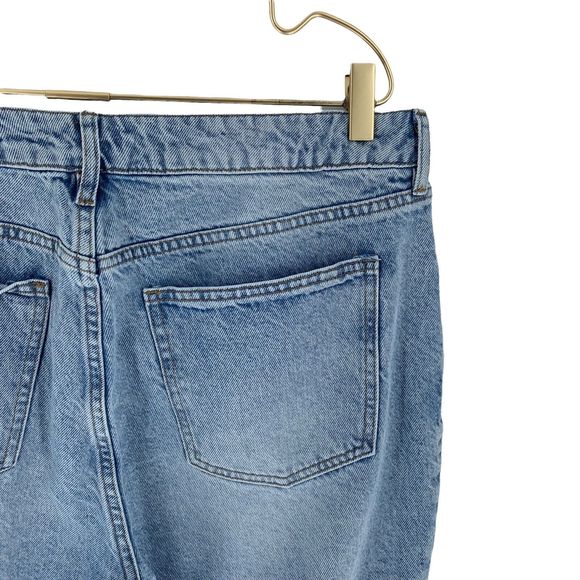 Pacsun Jeans Womens 32 Mom Jean High Rise Ripped Distressed Blue Denim - Picture 7 of 10